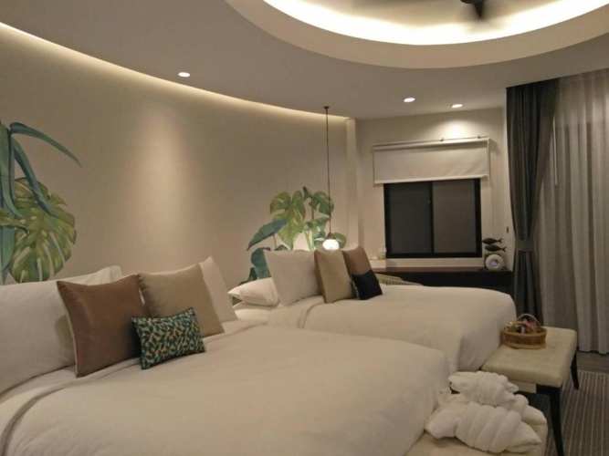 Deluxe Quadruple room with garden view
