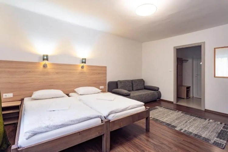 Standard Quadruple room with balcony and with view