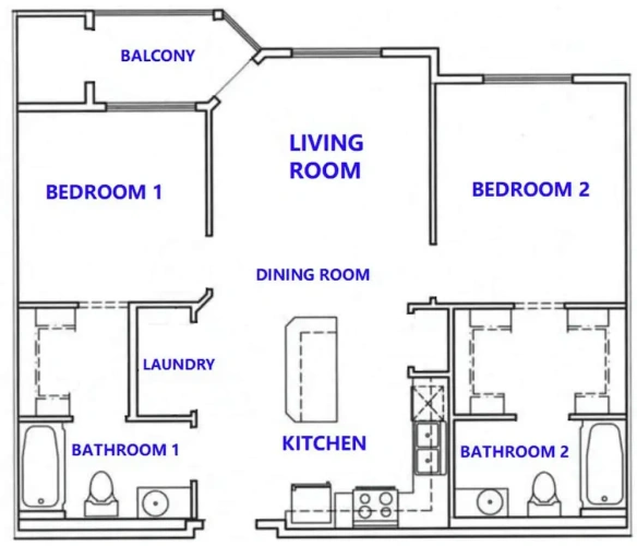 2 Bedrooms Deluxe Apartment