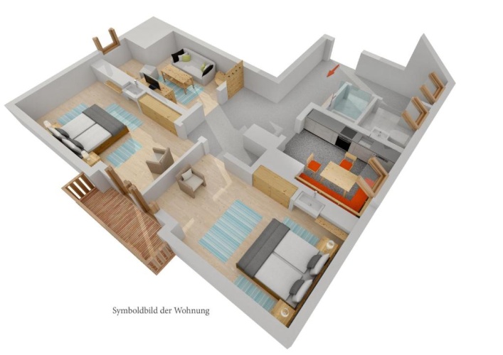 2 Bedrooms Apartment with balcony