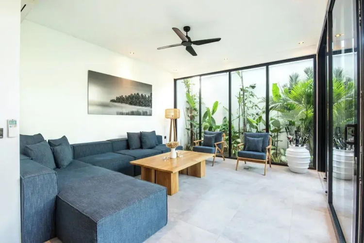 Stylish 5BR Beach Villa, 200m in Boho Canggu