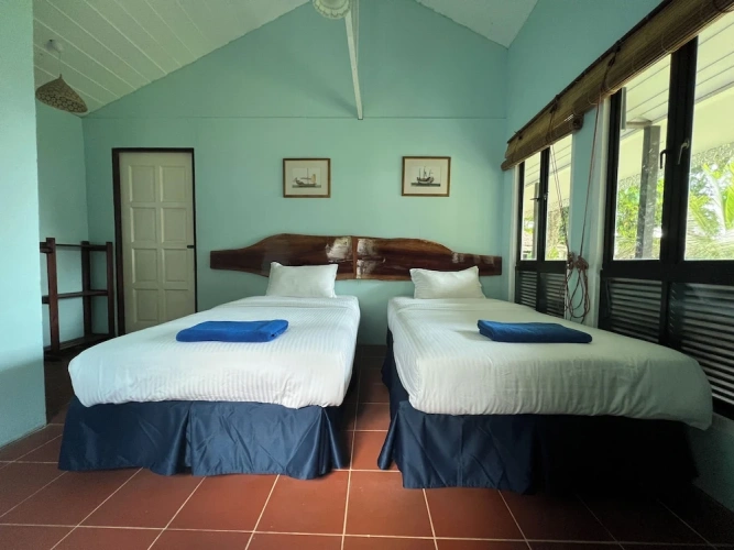 Deluxe Twin Chalet with balcony and with garden view