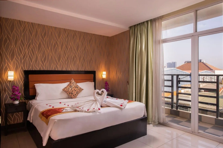 Deluxe Double room with balcony and with view
