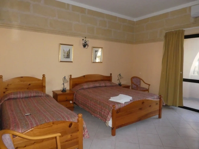 Standard Triple Basement room with garden view