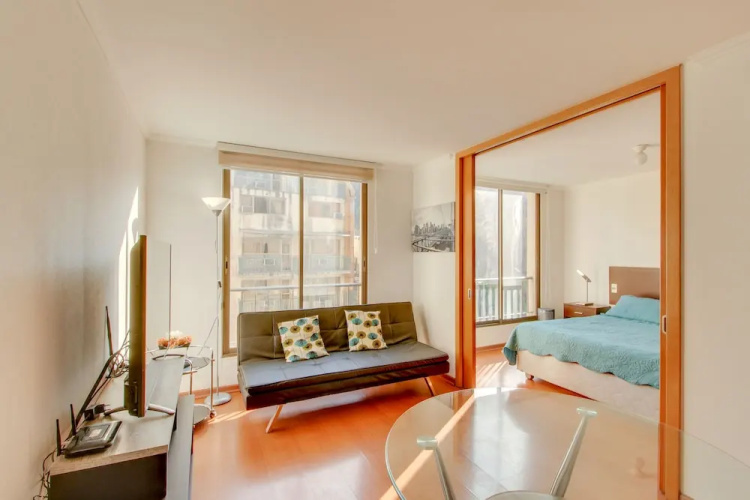 Estudio comodo en Barrio Lastarria