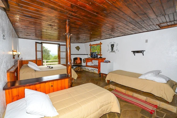 Chalet with balcony