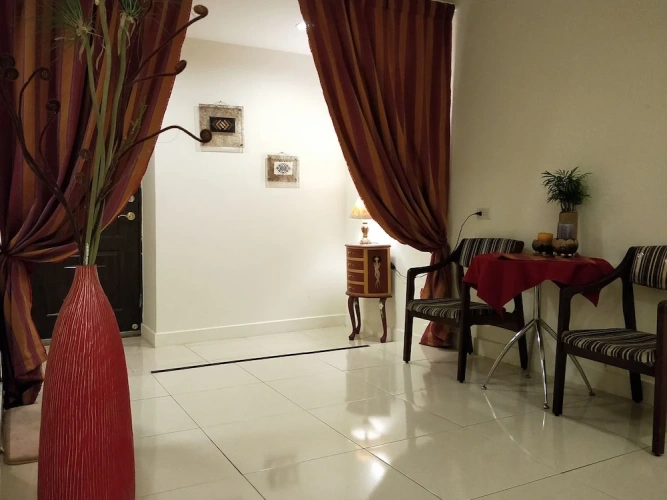 Standard Quadruple room with garden view