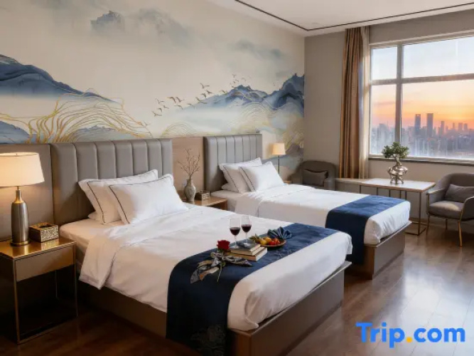 Deluxe Twin room with street view