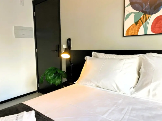 Moderno com AC academia 24h e rooftop