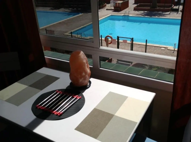 Apartment with pool view
