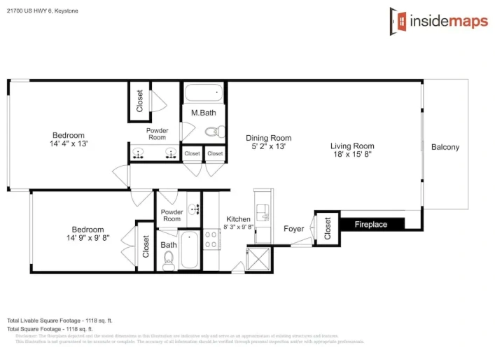 2 Bedrooms Apartment with balcony