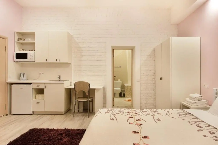 Studio with balcony and with view