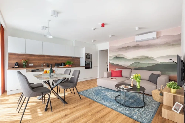 Deluxe Double Apartment with balcony and with garden view