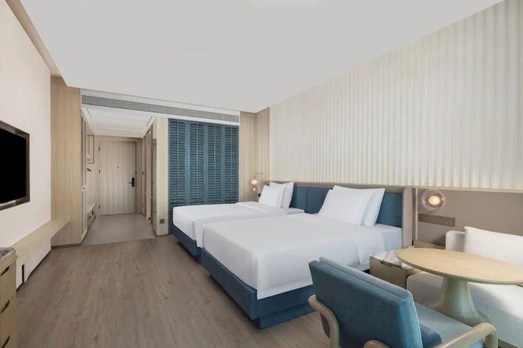 Standard Twin room with balcony and with sea view