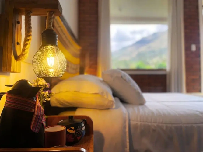 Standard Twin Family room with balcony and with mountain view