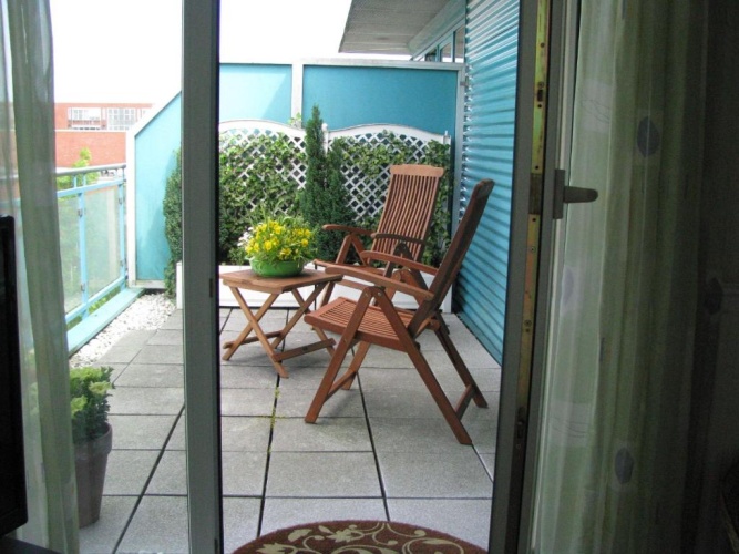 Apartment with balcony and with view