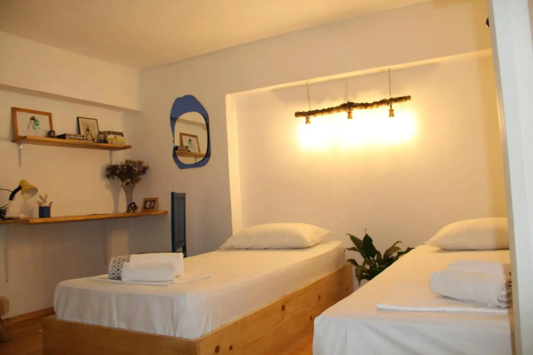 Handcrafted wooden apartment