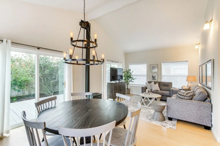 Airy Coastal Escape w/ Deck - Steps to Beach!