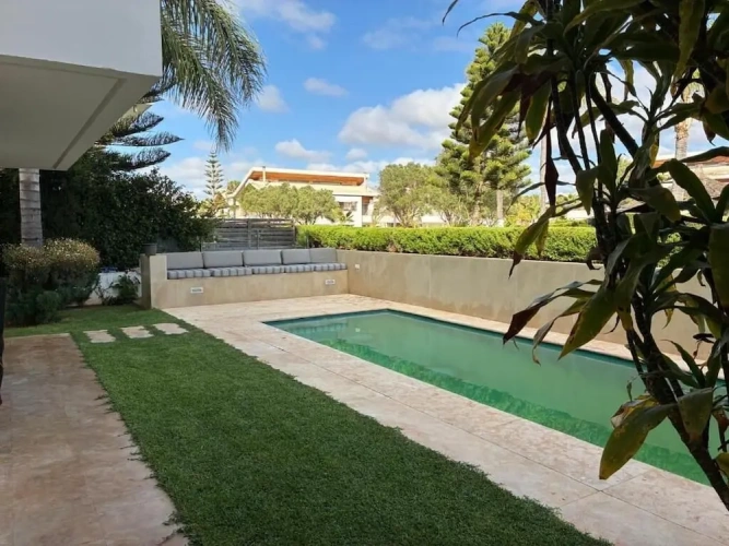 Villa with balcony and with pool view