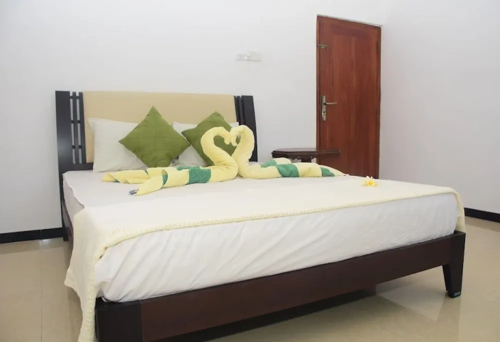 Bed in Dorm with balcony