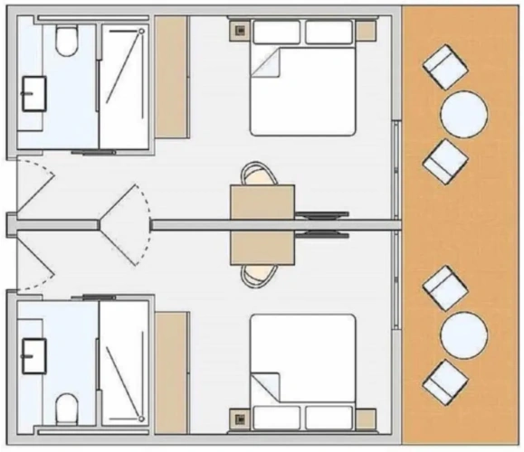 Superior Double Family room with balcony