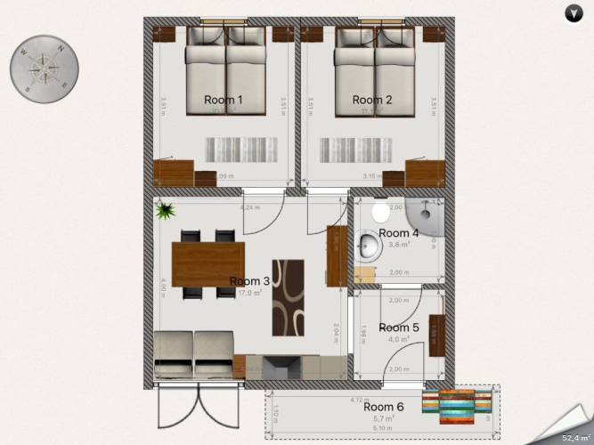 2 Bedrooms Apartment