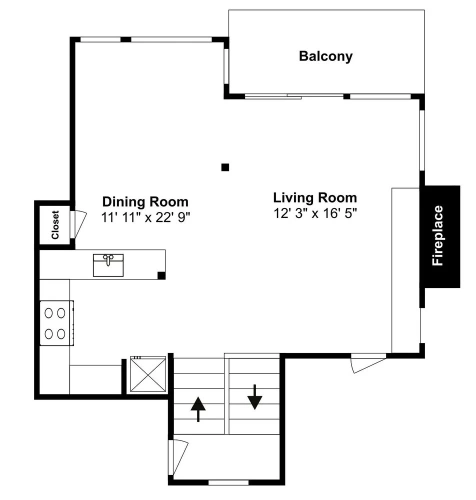 2 Bedrooms Standard room with balcony and with courtyard view