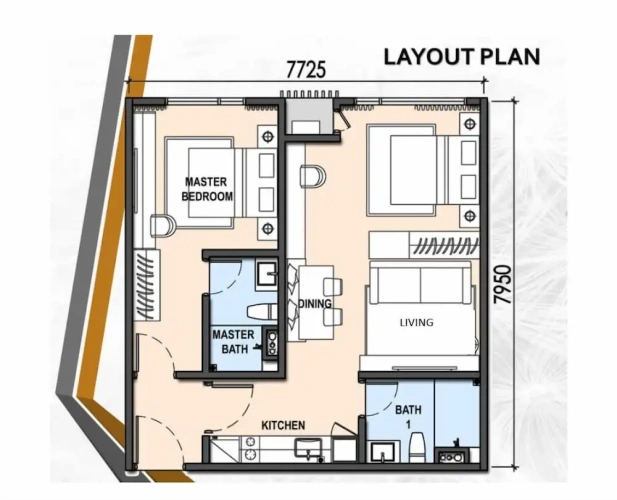 3 Bedrooms Double Apartment