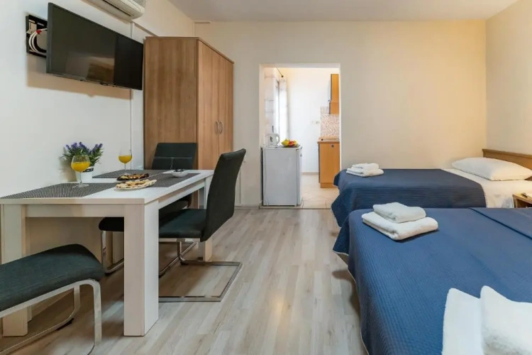 Studio with balcony