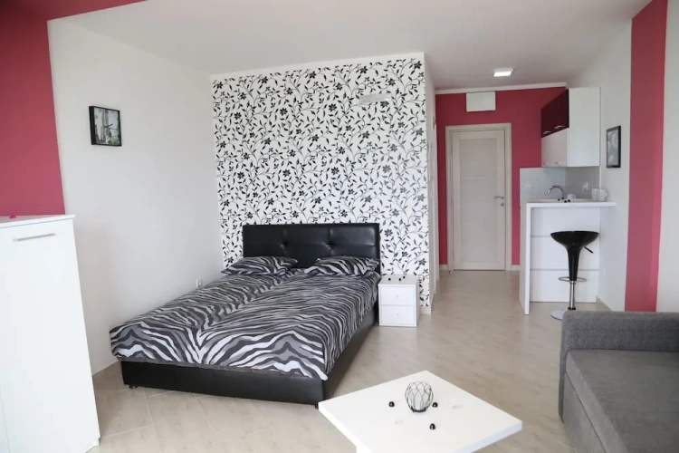Family Studio with balcony and with sea view