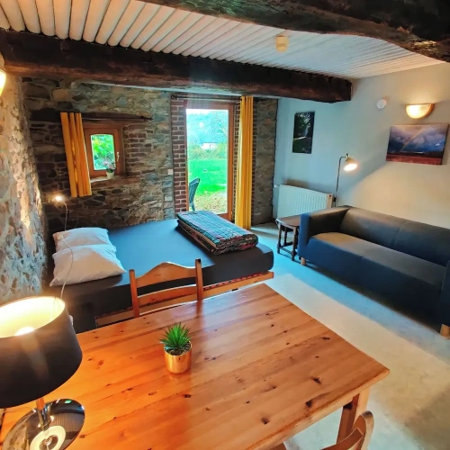 Studio with garden view