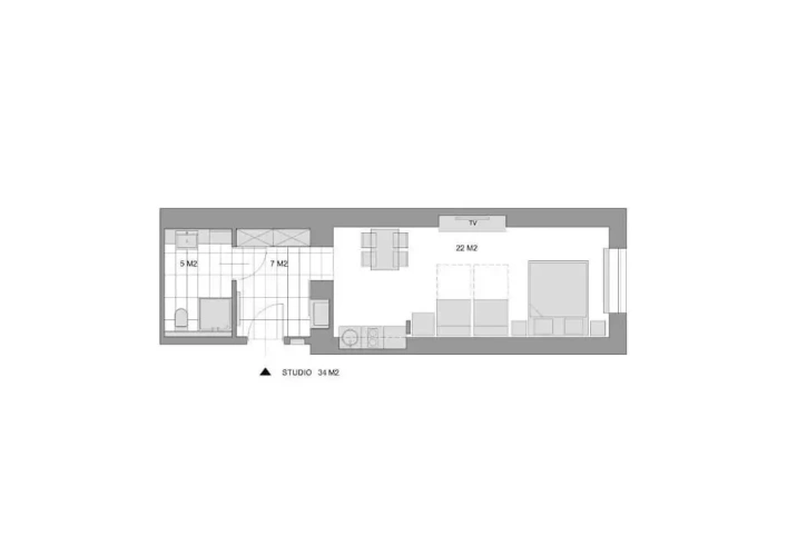 1 Bedroom Studio