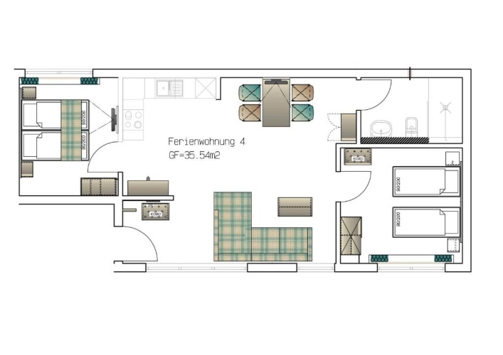 2 Bedrooms Twin Apartment