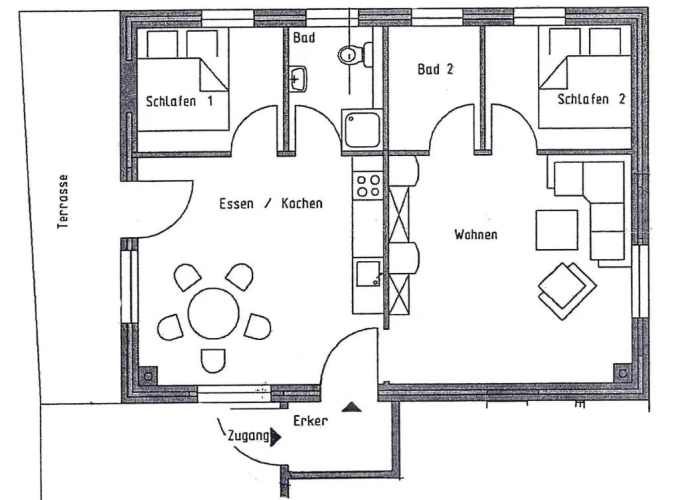 2 Bedrooms Bungalow