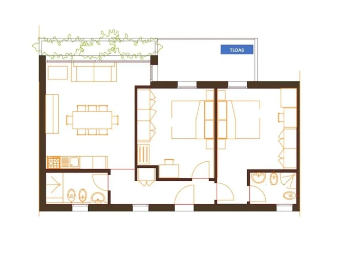 2 Bedrooms Apartment