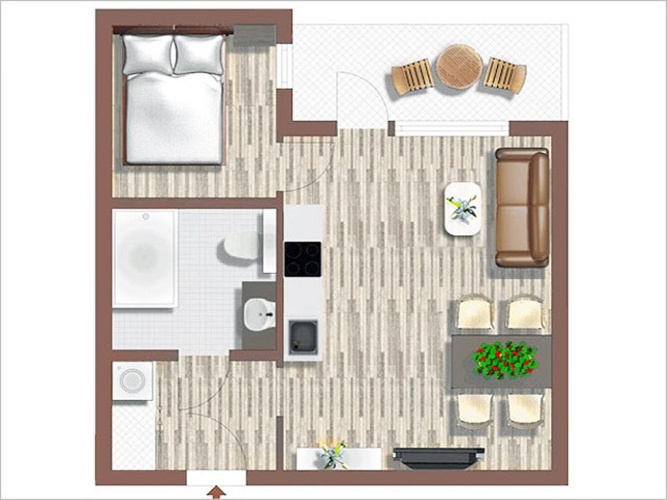 1 Bedroom Apartment