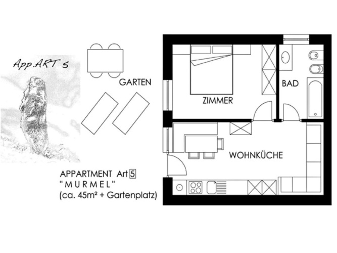 2 Bedrooms Double Apartment