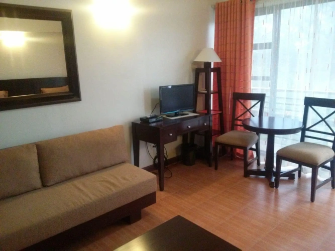 Studio with balcony and with view