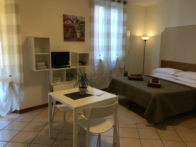 Studio with balcony
