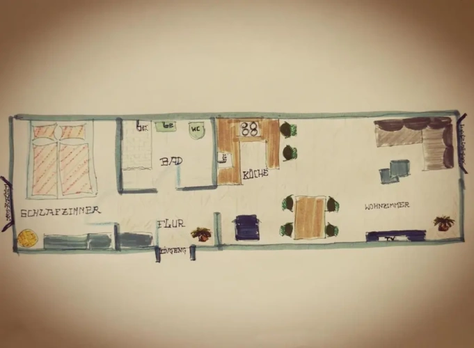 1 Bedroom Double Apartment