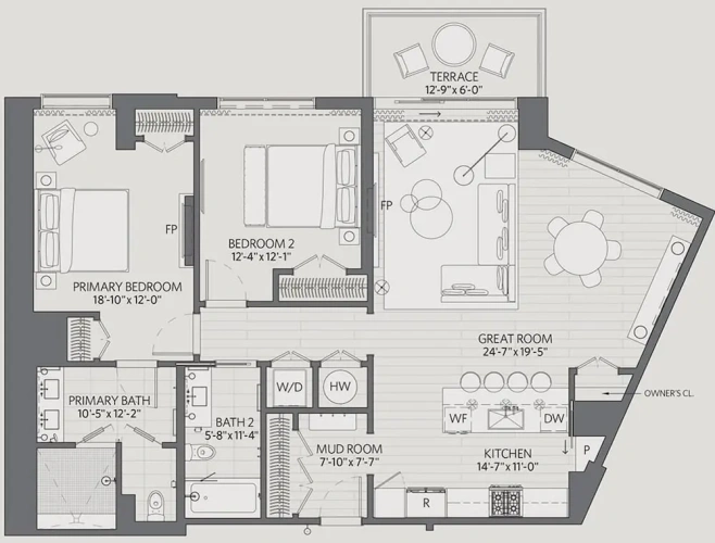2 Bedrooms Standard Quadruple room