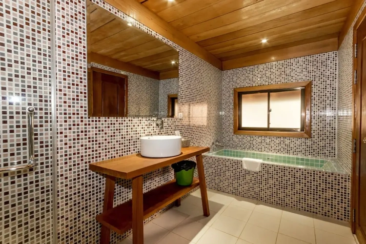 Double Bungalow with balcony and with pool view