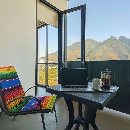 Executive Double Apartment with balcony and with mountain view