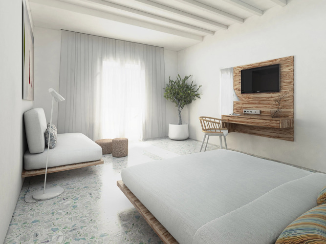 Mykonos Palace Beach HotelOver view