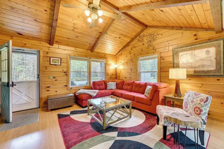 High Peak Heaven: Cozy Log Cabin on 1 Acre!