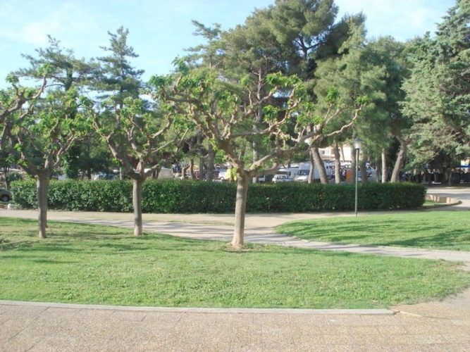 Outside