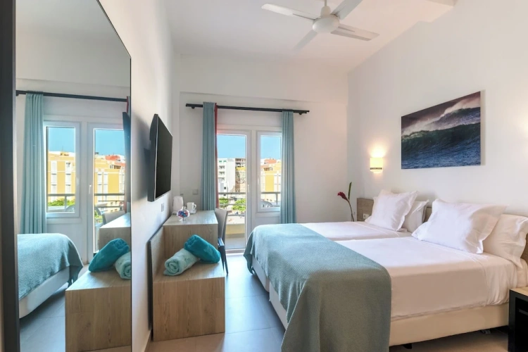 Deluxe Twin room with balcony and with sea view
