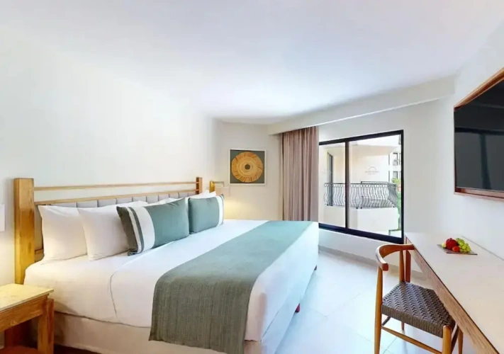 Deluxe Double room with balcony and with pool view