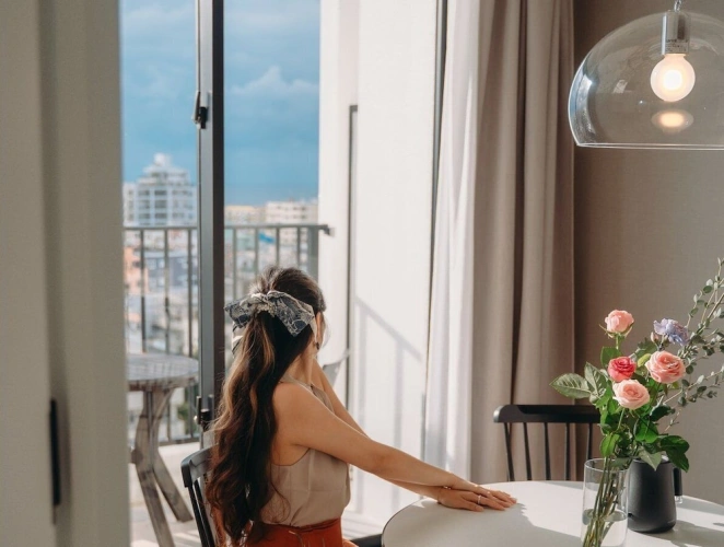 Standard Twin room with ocean view