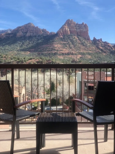Superior Quadruple room with balcony and with mountain view